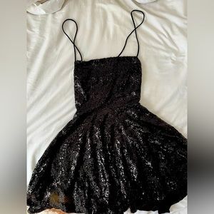 Black Sparkly Mini Dress Windsor